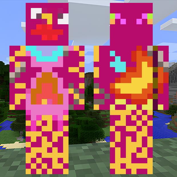 MinecraftSkinHub Skin NameColorful Derpy Monster Skin