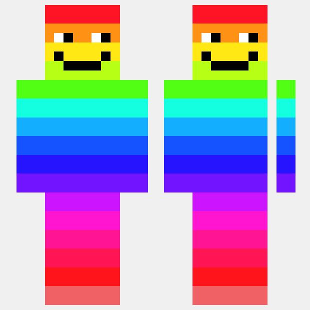 MinecraftSkinHub Skin Namerainbow man