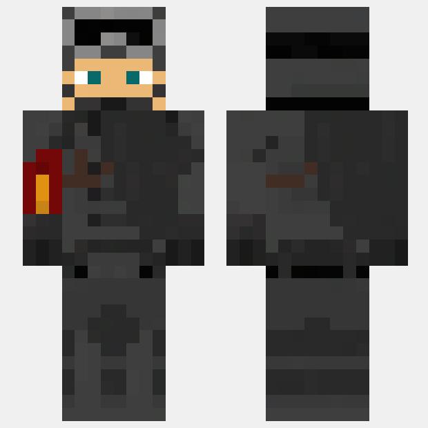 MinecraftSkinHub Skin NameMilitary black clothes