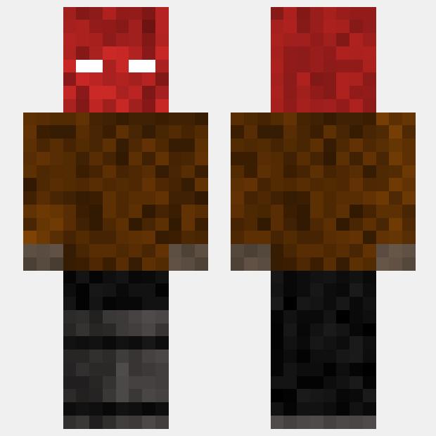 MinecraftSkinHub Skin Namered hood